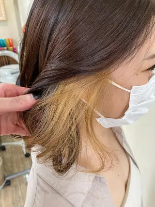 カラー SALOWIN栄 高須大貴のヘアスタイル