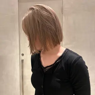 ミディアム Wカラー/ボブ/ カット /Rinoのヘアスタイル