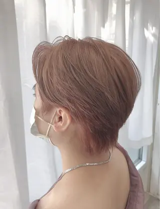 ショート カラー 韓国ヘア🤍髪質改善 🇰🇷AKANEのヘアスタイル