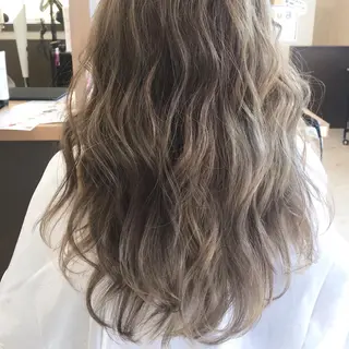 ロング カラー パーマ ヘアアレンジ メンズ キッズ ネイル マツエク・マツパ Lien 深井店のヘアスタイル