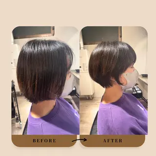 ショート ショート/ハイライト 松倉のヘアスタイル