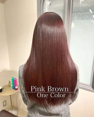 セミロング カラー ヘアアレンジ 二ヶ月綺麗なデザイン カット/星野六三四のヘアスタイル