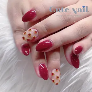 ネイル ️🫧もこ 艶感ネイル🫧のネイルデザイン