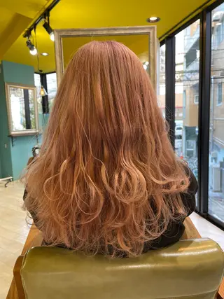 ロング カラー 末石 智のヘアスタイル