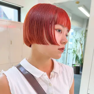 ショート カラー トレンドボブ /ミリヤのヘアスタイル