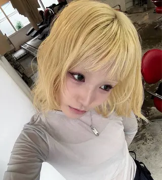 ミディアム カラー Rena✴︎トレンド ×スタンダードMIXのヘアスタイル