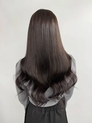ロング 𝙃𝘼𝙍𝙐🎀 韓国×エクステのヘアスタイル
