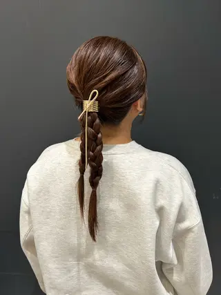 ヘアアレンジ 透明感カラー k-twoういのヘアスタイル