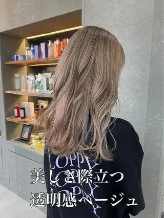 ミディアム カラー 縮毛矯正×艶髪カラー 髪質改善/三ツ木のヘアスタイル