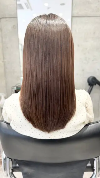 ロング ドライ カット✂️髪質改善のヘアスタイル