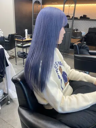 ロング maco 艶感ハイトーン🦋のヘアスタイル