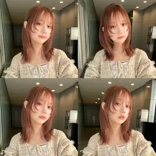 ミディアム yura /レイヤーカットのヘアスタイル