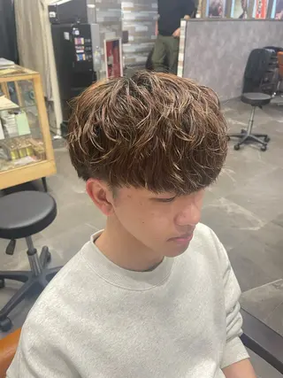 ショート パーマ メンズ nanac所属・NINA 🐥⸒⸒のヘアスタイル