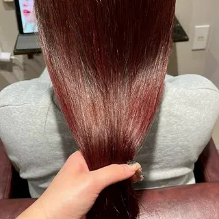 カラー 艶カラー🌟 ブリーチ/紅芭✨のヘアスタイル