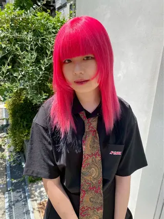 ロング カラー ユリナ /Chlori淡路店のヘアスタイル