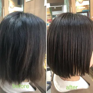 ショート 酸性縮毛矯正　美髪 特化サロン　八百村のヘアスタイル