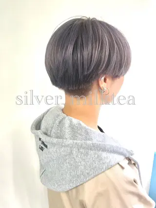 ショート カラー _WHITE高槻店 yusukeのヘアスタイル