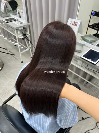 ロング カラー 柔らかオリーブ🌿 HIMARI🌻のヘアスタイル