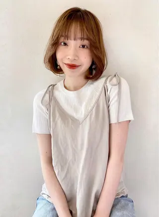 ミディアム ボブ指名No.1🌞 オガタのヘアスタイル