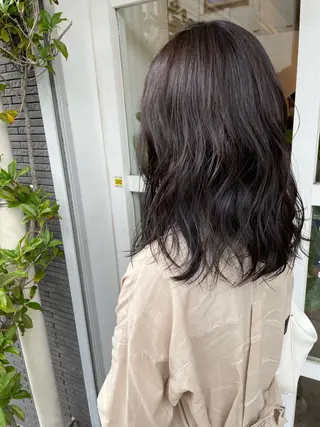 ミディアム カラー ヘアアレンジ 大塚 陽彩のヘアスタイル