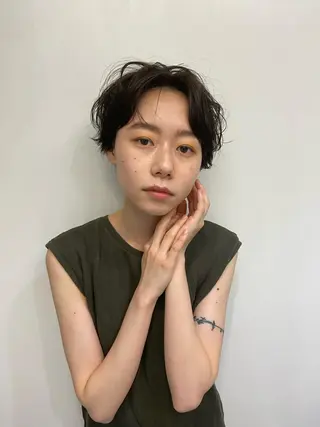 ショート パーマ ブルーモスクTOKYO所属・🌿ブルーモスク TOKYO🌿のヘアスタイル