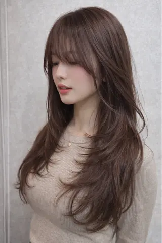 ロング カラー AIRI layer cut hairのヘアスタイル