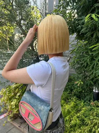 ショート カラー 大阪デザインカラー/ カットモデル募集のヘアスタイル