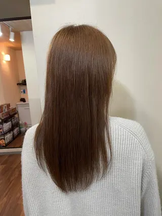 セミロング 縮毛矯正の達人 ☆　松本のヘアスタイル