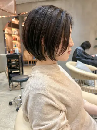 ショート カラー ボブ/ショート/ 縮毛矯正⚜️工藤昴のヘアスタイル