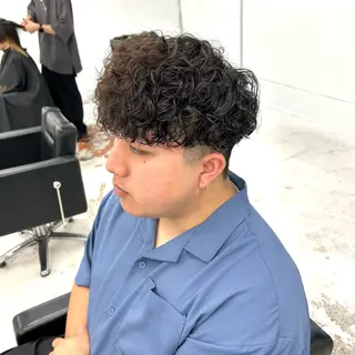 ショート パーマ メンズ 【メンズパーマ特化】 🍏網中勇喜のヘアスタイル