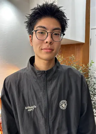 ショート メンズ グランジヘア 無造作ヘアHYUGAのヘアスタイル