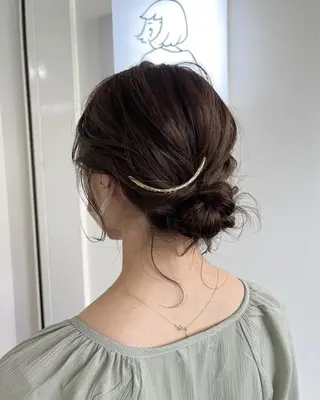 ヘアアレンジ 結婚式お呼ばれヘア セット🌼Tommyのヘアスタイル