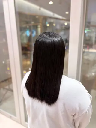 ミディアム 💎ツヤ髪ストレート カラー💎かのんのヘアスタイル