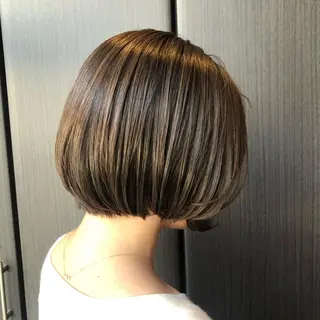 ショート カラー ヘアアレンジ マツエク・マツパ 透明感カラー🫧ヘア セット🫧松本菜月の眉毛・アイブロウイメージ