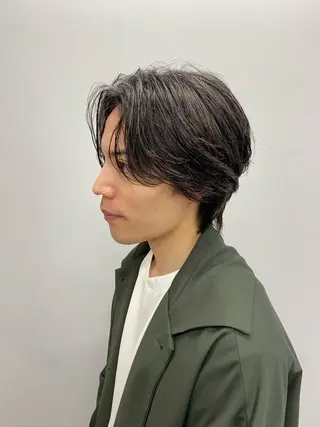 ショート カラー パーマ ヘアアレンジ メンズ フェードモデル限定 🔥高円寺Maiのヘアスタイル