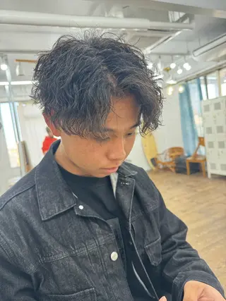 ショート パーマ メンズ メンズ特化サロン ユウヘイのヘアスタイル