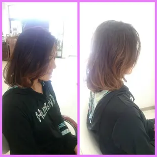 ミディアム Hair VERDEのヘアスタイル