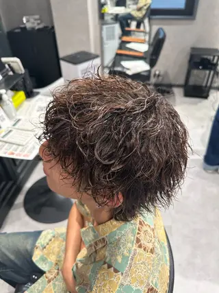 ショート パーマ ヘアアレンジ メンズ メンズヘア静岡 ✂︎Ryuheiのヘアスタイル