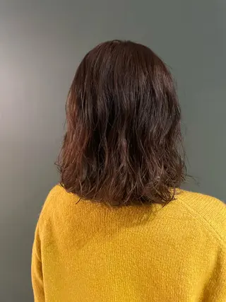 ミディアム カラー パーマ 吉田一輝 外国人パーマのヘアスタイル