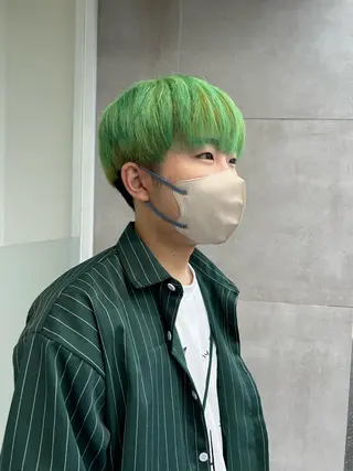 カラー メンズ 韓国メンズ特化 パーマSatskiのヘアスタイル