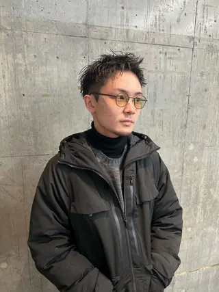 ショート カラー パーマ メンズ メンズパーマ /SUNAOのヘアスタイル