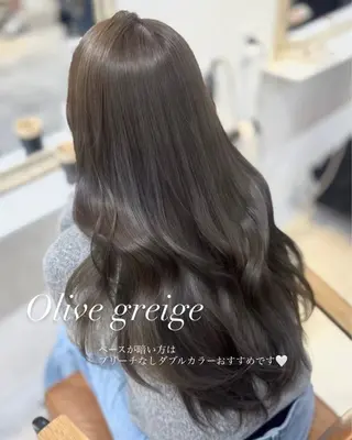 ロング mareka/顔周り /透明感カラー🤍のヘアスタイル