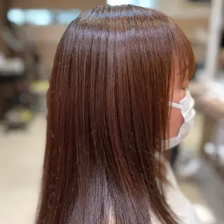 セミロング カラー 🔸縮毛矯正🔸 カソリ　ナユタのヘアスタイル