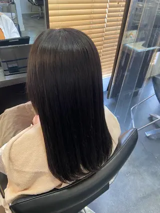 セミロング カラー 久田 知奈梨のヘアスタイル
