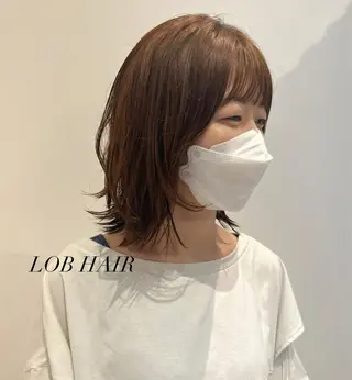 ミディアム カラー パーマ 🦭era shiori🦭のヘアスタイル