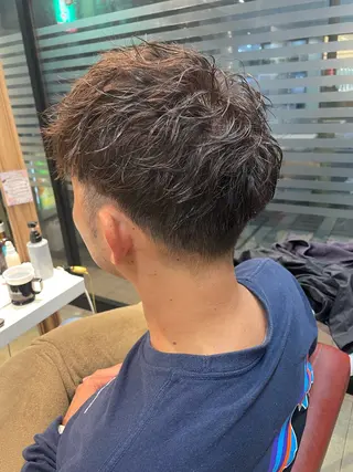 ショート カラー パーマ メンズ ✨横須賀髪質改善✨️ 加藤 百音のヘアスタイル