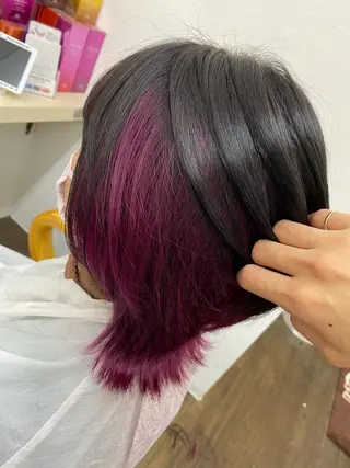 ミディアム カラー IwAsh大和駅前店 河野亜里香のヘアスタイル