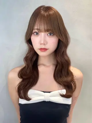 ロング 大宮🤍縮毛矯正 レイヤー🪽なるのヘアスタイル