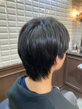 ショート メンズ ルピナス中田店長 山口大地のヘアスタイル