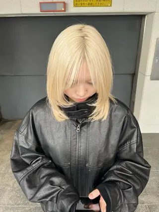 ミディアム La Lauren所属・ダブルカラー/透明感 💈JUNYA💈のヘアスタイル